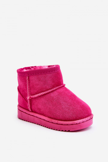 Warme kinderwinterlaarzen in roze kleur Gooby
