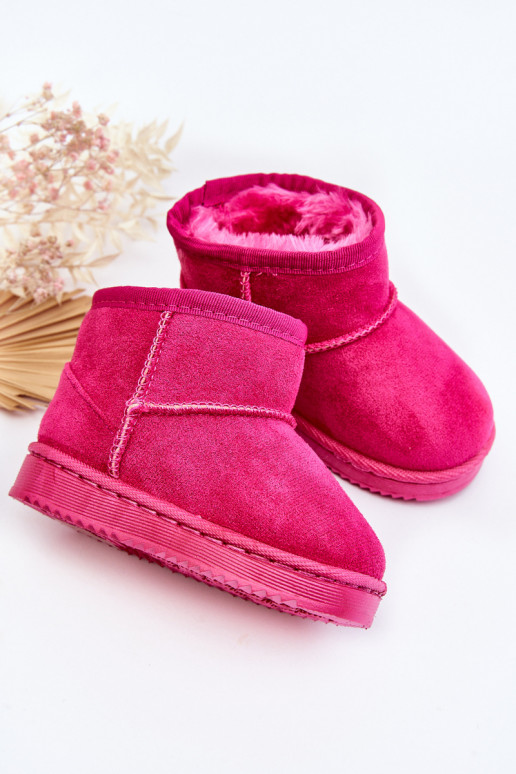 Warme kinderwinterlaarzen in roze kleur Gooby Warme kinderwinterlaarzen in roze kleur Gooby