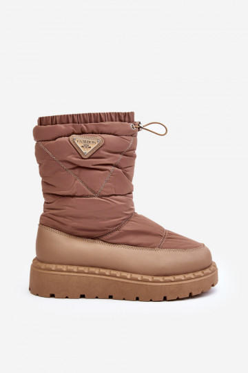 snowboots met een massieve zool beige Lureta 2