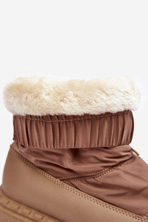 snowboots met een massieve zool beige Lureta