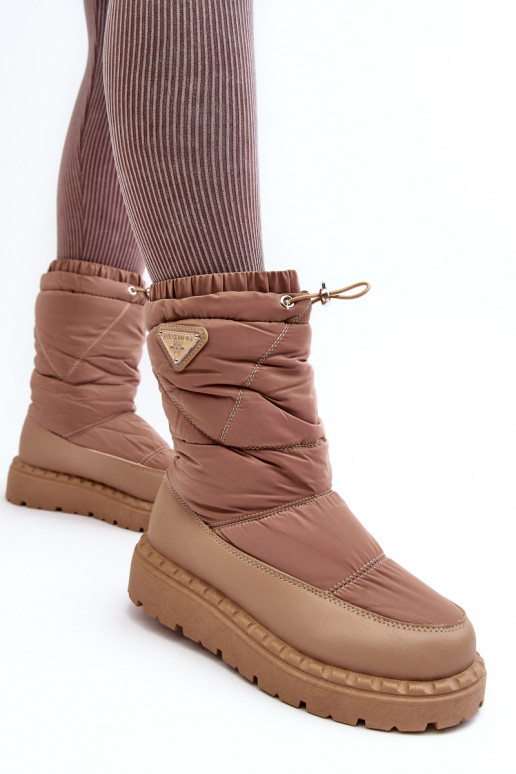 snowboots met een massieve zool beige Lureta