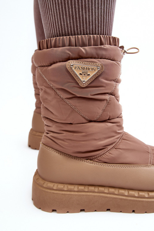 snowboots met een massieve zool beige Lureta