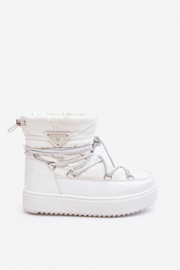 snowboots met plateau en stijlvolle details in witte kleur Fleure 2