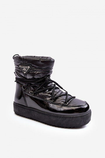 snowboots met plateau en stijlvolle details in zwart Fleure