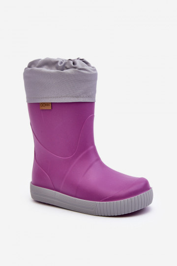 Kinderrubberlaarzen met verwarming Snow Wave Gokids 981 Paars