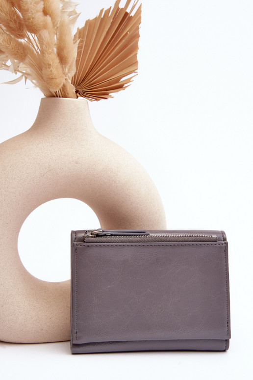 Joanela damesportemonnee in grijs ecoleer Joanela damesportemonnee in grijs ecoleer