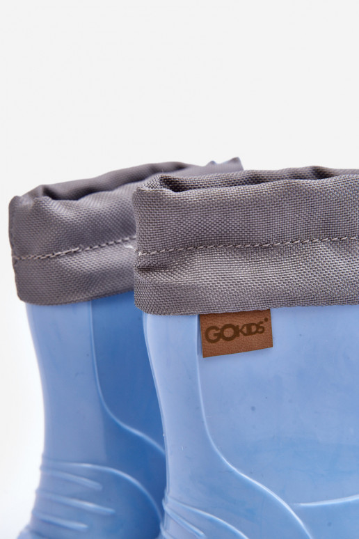 Rubberen kinderschoenen KIMMY blauwe kleur GoKids 951