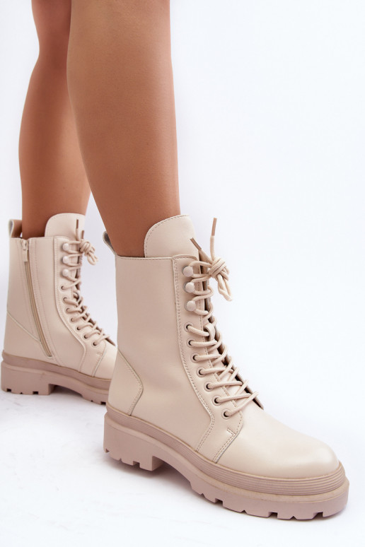 laarzen eco leer ivoorkleur Irande laarzen eco leer ivoorkleur Irande