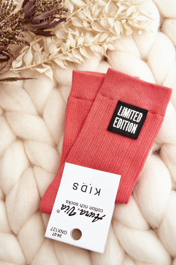 Kindersokken roze kleur 2