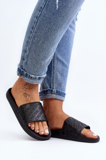 Slippers Cross Jeans FF2R4153C zwarte kleur