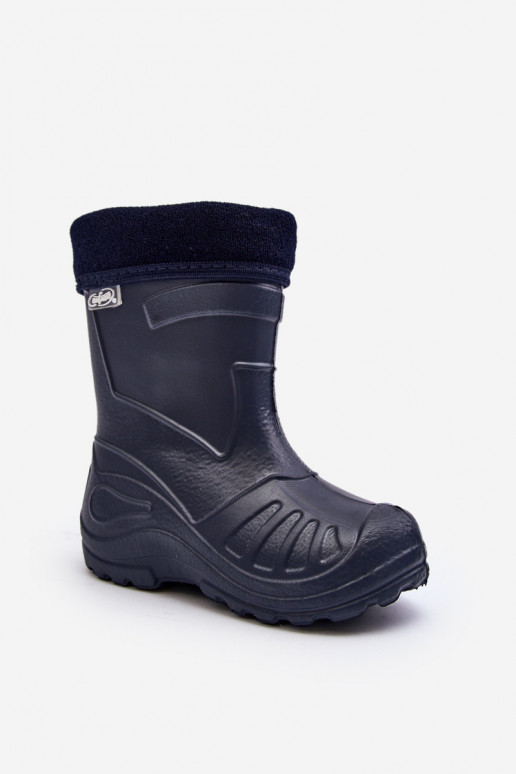 Verwarmde rubberen kinderschoenen Befado 162X103 donkerblauw Verwarmde rubberen kinderschoenen Befado 162X103 donkerblauw