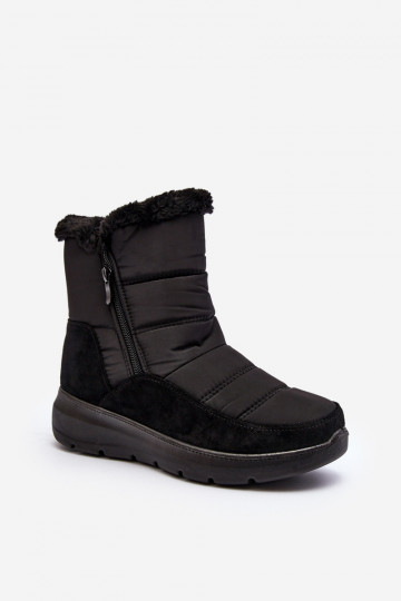 snowboots met bont in zwart Primose