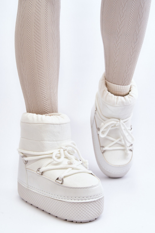 snowboots met stijlvolle details in witte Toolsa snowboots met stijlvolle details in witte Toolsa