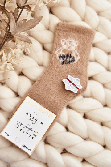 Kindersokken beige