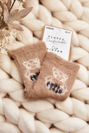 Kindersokken beige 2