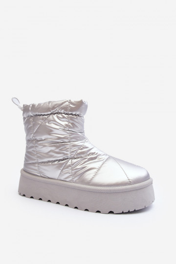 snowboots met plateau in zilverkleur Fionia