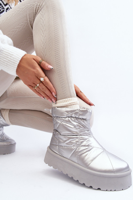 snowboots met plateau in zilverkleur Fionia snowboots met plateau in zilverkleur Fionia