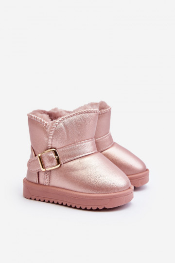 Kinder Eco snowboots met bandjes roze Orinor