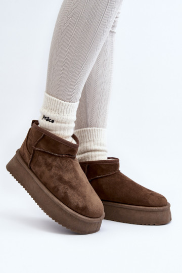 snowboots met massieve zool in kaki kleur Caliksa 2