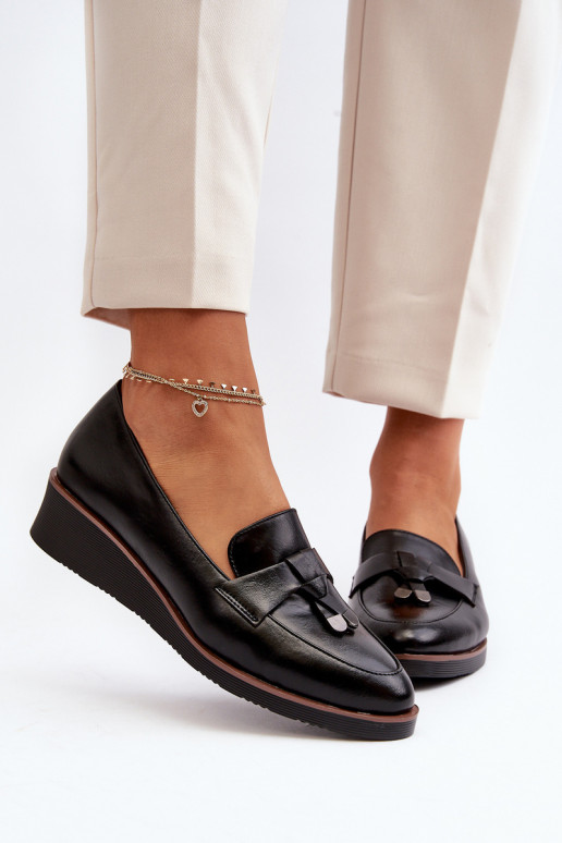 schoenen met ornamenten in zwarte kleur Miliret