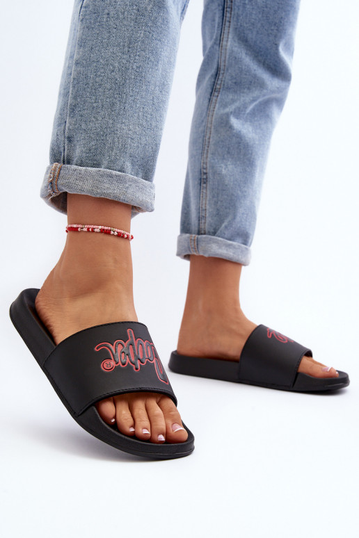 Pantoffels Lee Cooper LCW-24-42-2483L zwarte kleur