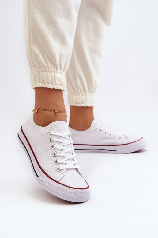 Vrijetijdsschoenen witte kleur Isiltara Vrijetijdsschoenen witte kleur Isiltara