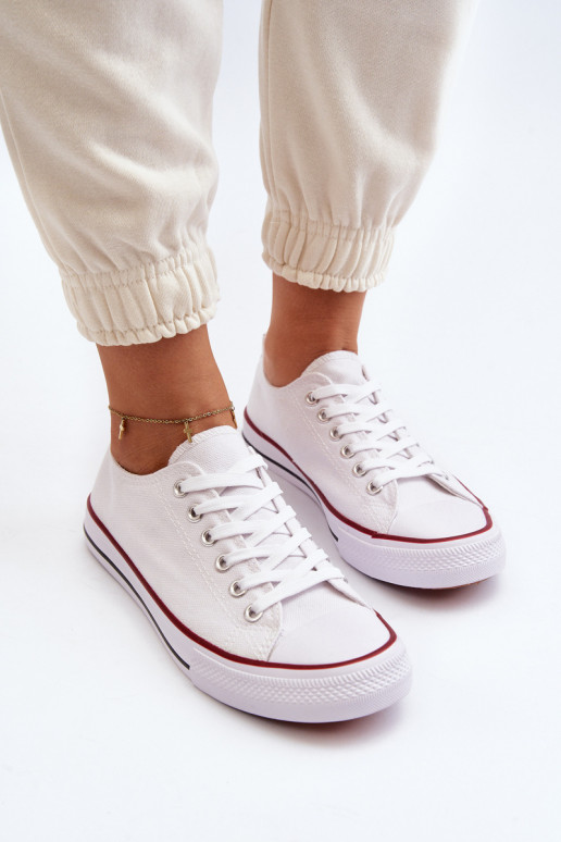 Vrijetijdsschoenen witte kleur Isiltara Vrijetijdsschoenen witte kleur Isiltara