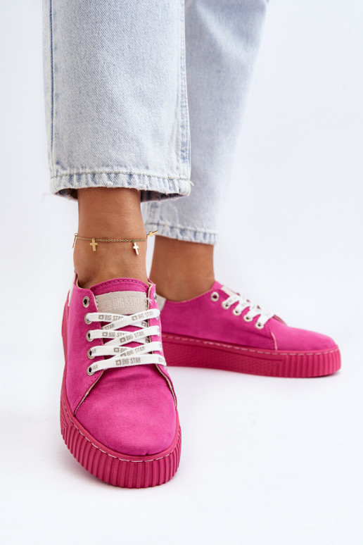 Vrijetijdsschoenen MEMORY FOAM SYSTEM BIG STAR NN276004 roze kleur Vrijetijdsschoenen MEMORY FOAM SYSTEM BIG STAR NN276004 roze kleur