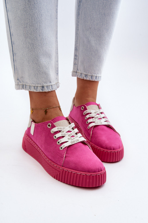 Vrijetijdsschoenen MEMORY FOAM SYSTEM BIG STAR NN276004 roze kleur Vrijetijdsschoenen MEMORY FOAM SYSTEM BIG STAR NN276004 roze kleur