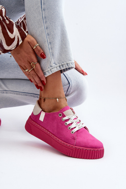 Vrijetijdsschoenen MEMORY FOAM SYSTEM BIG STAR NN276004 roze kleur Vrijetijdsschoenen MEMORY FOAM SYSTEM BIG STAR NN276004 roze kleur