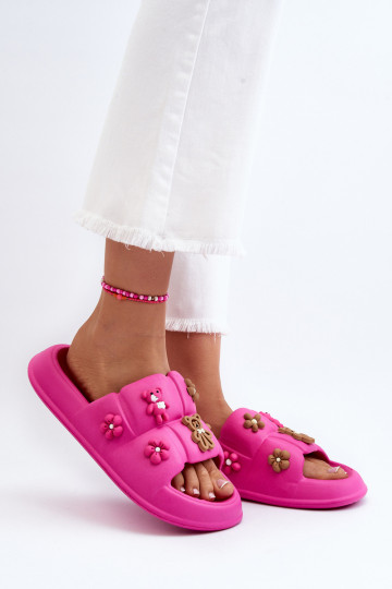 Lichtroze Cambrina pantoffels met mooie details 2