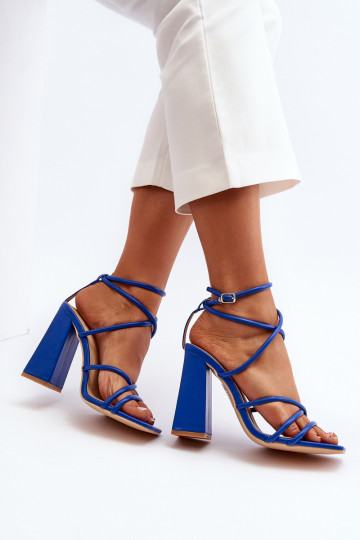 Elegante sandalen met hoge hak in de kleur blauw Josette