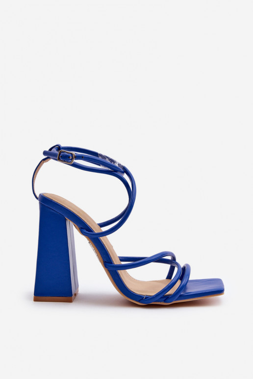 Elegante sandalen met hoge hak in de kleur blauw Josette