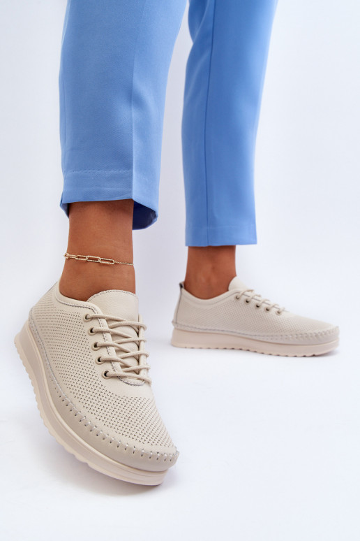 Sportschoenen Vrijetijdsschoenen beige kleur Lalnai Sportschoenen Vrijetijdsschoenen beige kleur Lalnai