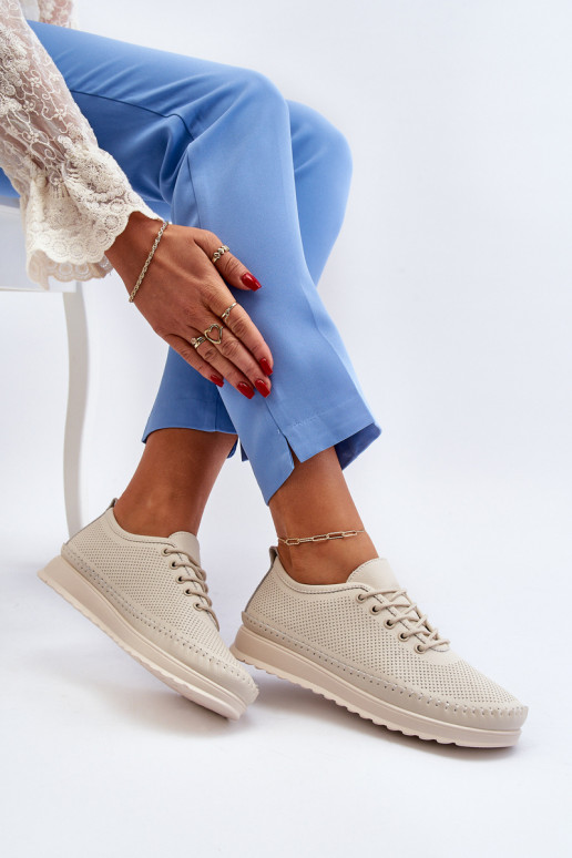 Sportschoenen Vrijetijdsschoenen beige kleur Lalnai Sportschoenen Vrijetijdsschoenen beige kleur Lalnai