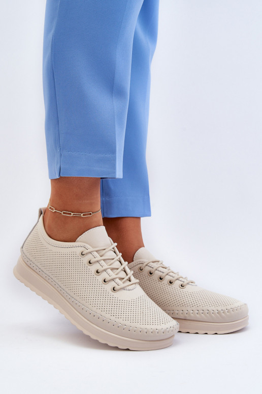 Sportschoenen Vrijetijdsschoenen beige kleur Lalnai Sportschoenen Vrijetijdsschoenen beige kleur Lalnai