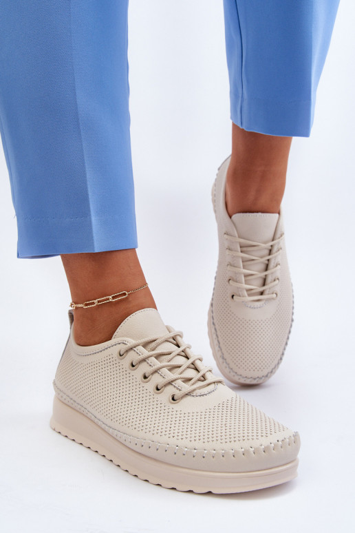 Sportschoenen Vrijetijdsschoenen beige kleur Lalnai Sportschoenen Vrijetijdsschoenen beige kleur Lalnai