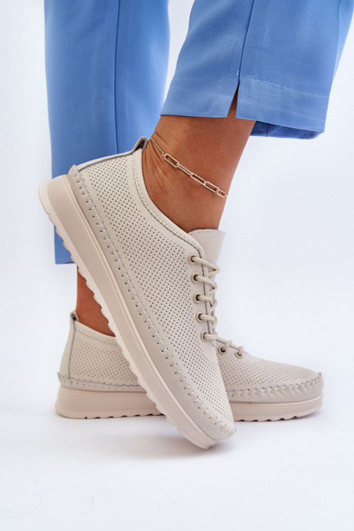 Sportschoenen Vrijetijdsschoenen beige kleur Lalnai Sportschoenen Vrijetijdsschoenen beige kleur Lalnai