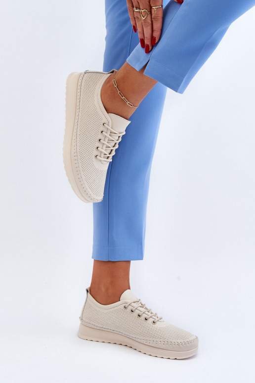 Sportschoenen Vrijetijdsschoenen beige kleur Lalnai Sportschoenen Vrijetijdsschoenen beige kleur Lalnai