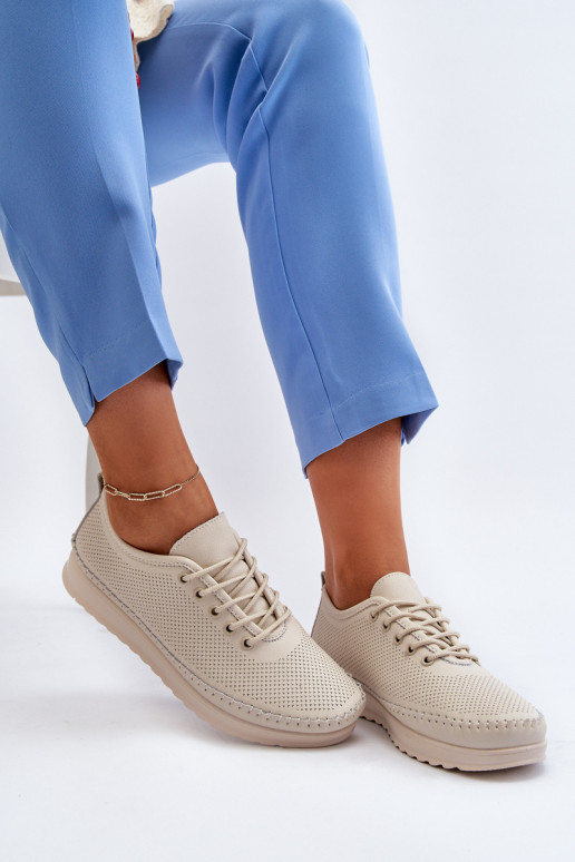 Sportschoenen Vrijetijdsschoenen beige kleur Lalnai Sportschoenen Vrijetijdsschoenen beige kleur Lalnai