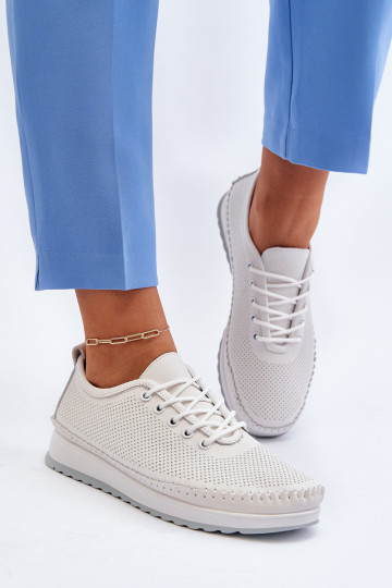 Sportschoenen Vrijetijdsschoenen witte kleur Lalnai