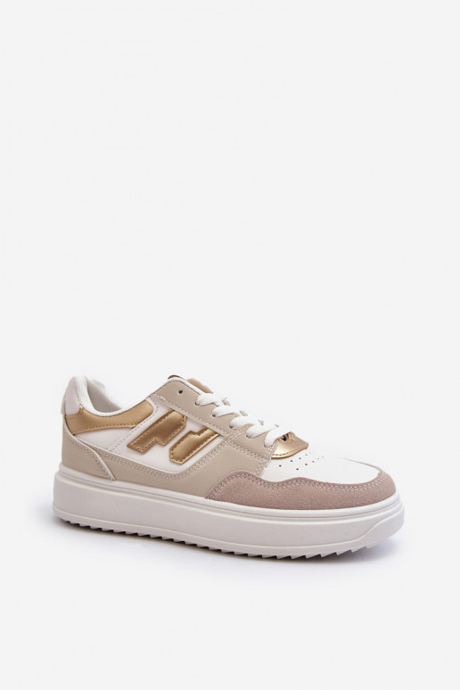 Sneakers model schoenen beige Regines