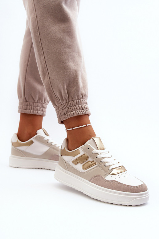Sneakers model schoenen beige Regines