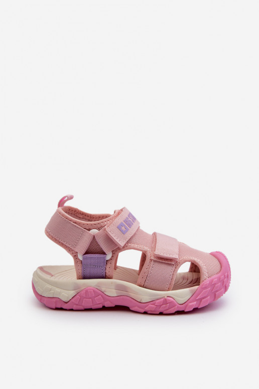 Sandalen Kinderen met zelfklevende sluitingen Big Star NN374238 roze kleur