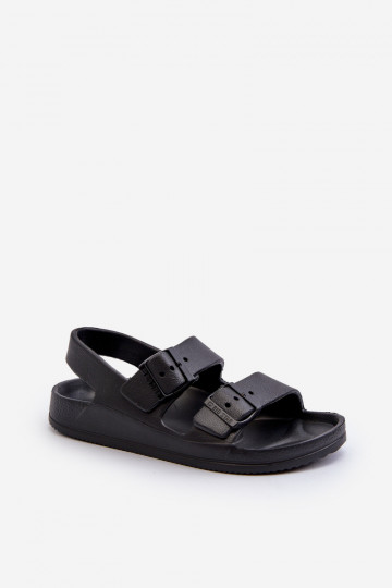 Slippers Kinderen met gespen BIG STAR NN374541 zwarte kleur