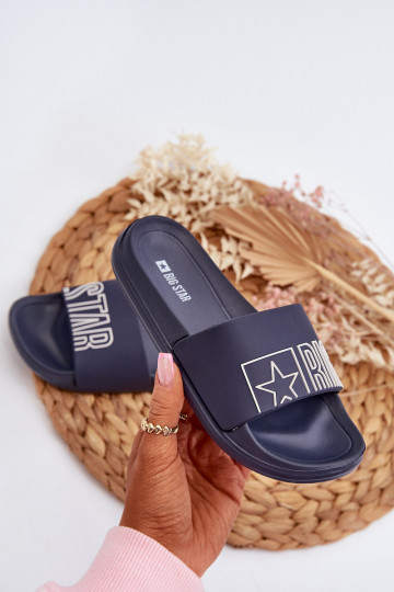 Pantoffels Kinder BIG STAR NN374521 donkerblauw 2