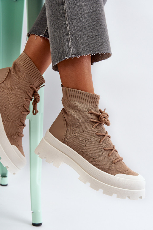 met een sokachtige binnenzool