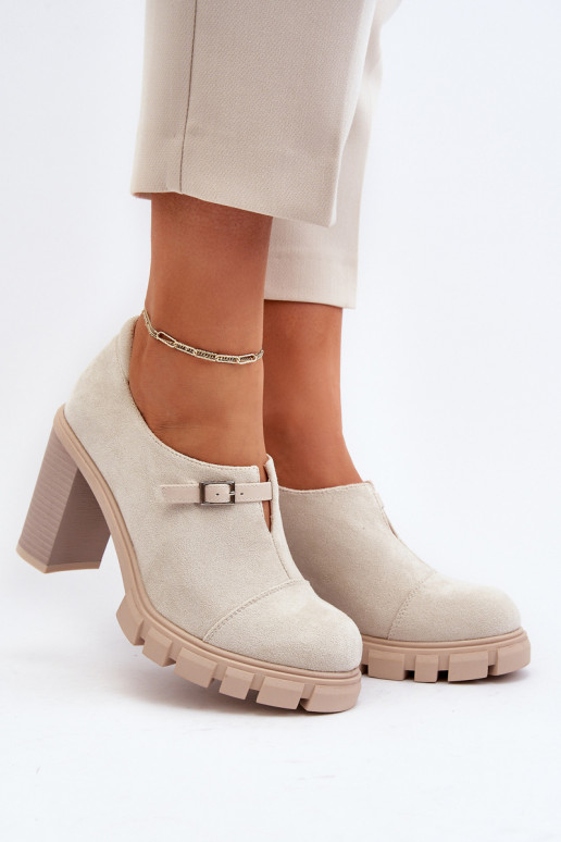 laarzen met hak ivoorkleur Tauina laarzen met hak ivoorkleur Tauina