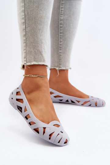 Rubberballerina grijze kleur Salam