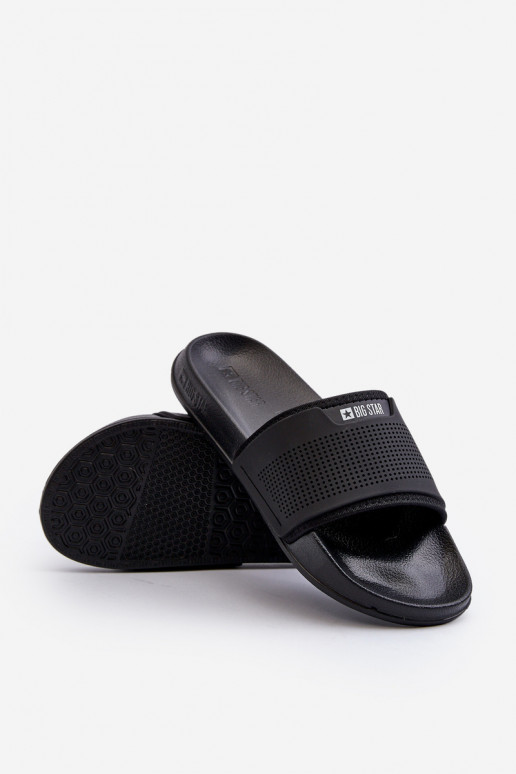 Lichte herenpantoffels Big Star NN174694 zwart